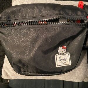 Herschel Supply Company Black Hello Kitty Belt Bag/Fanny pack